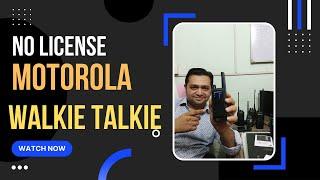 Motorola Walkie Talkie in India License Free Walkie Talkie Motorola  Range Test, Review, Unboxing