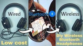 Convert your wired headphones to wireless headphones || 2in1 use your headphones as wired & wireless