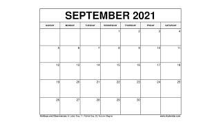 Printable September 2021 Calendar Templates with Holidays - VL Calendar