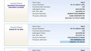 #3  Resultados - Foreclosures Dallas County Sheriff Auction - March 5- 2024