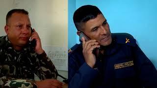 Nepal Police and Nepali Army Talking on Phone.....