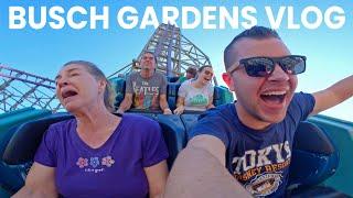 We Took Taylor's Parents on IRON GWAZI & Finally Rode Phoenix Rising! Busch Gardens Tampa Vlog