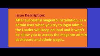 Magento-2 admin loader Issue and Solution