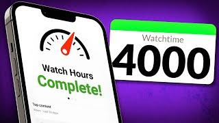 THIS Makes Getting 4000 Watch Hours MUCH EASIER!