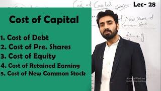 #28 How to find Cost of Capital || Cost of Debt, Equity || MBA, BBA, B.com