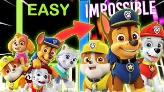 PAW PATROL THEME from TOO EASY to IMPOSSIBLE