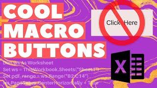 Add Button to Your Macro (Alternative Options) | Excel VBA Tip