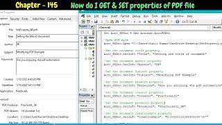 VBA PDF Automation - How do I Get or Set Properties of PDF File