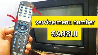 sansui crt tv service mode