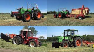 Gras hakselen en inkuilen met Deutz 13006 Special + JF Stoll hakselaar en andere klassiekers (2021)