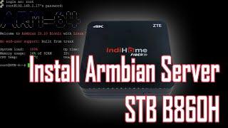 Cara install  Armbian server di STB B860H