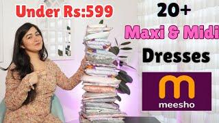 20+ Meesho Maxi, Midi Dresses For Summer  Under Rs:500