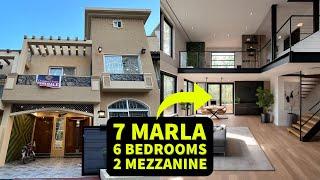 Luxury 7 Marla House | 6 Bedrooms + 2 Mezzanine Floors in Bahria Town Phase 8, Rawalpindi