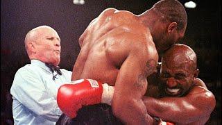 MIKE TYSON V EVANDER HOLYFIELD II  - THE INFAMOUS EAR BITE FIGHT!!