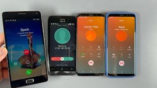 Incoming Call + Outgoing Calls Alcatel One Touch vs Asus ROx vs Samsung Galaxy S8 vs S9 Galaxy Group