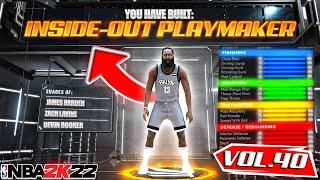 BEST CONTACT DUNKING INSIDE-OUT PLAYMAKER BUILD ON NBA 2K22! RARE BUILD SERIES VOL. 40