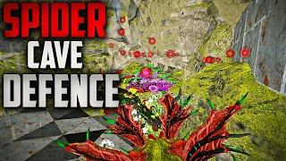 INSANE SPIDERCAVE DEFENCE! - Ark Small Tribes