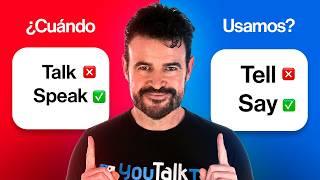 ¡No confundas estos 4 verbos en inglés! TALK, SPEAK, TELL y SAY