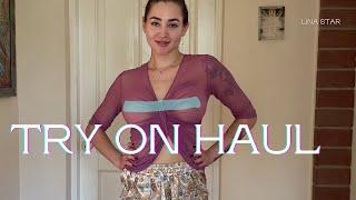 TRANSPARENT Try On Haul | No Bra | See Through TOP Review with Lina Star