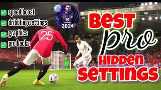 Best settings in Efootball 2024 mobile and pro tips for online matches 