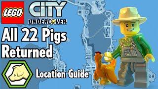 LEGO City Undercover - All 22 Pigs Returned (Location Guide) - Unlock Jethro Hayes