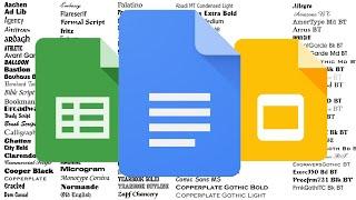 How to Add Additional Fonts into Google Docs (and other Google Apps)