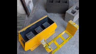 Hollow Concrete Block Making Mold I 6"x8"x16" size Manual Mould