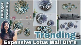  Old Books Turns into 2-Expensive  Lotus Wall Decor DIY's ideas | Crafts for wall hanging