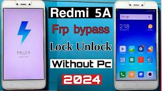 Redmi Mi 5A Frp Bypass Without Pc | Gmail Id Forget Password | Lock Unlock 2024