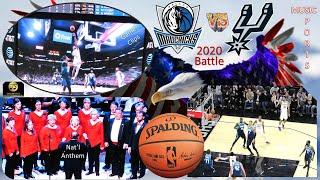 2020 SA Spurs vs. Dallas Mavs (MasterSingers Anthem & Game Hi-Lites)