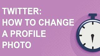 Twitter: How to change a profile photo (2016)