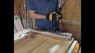 A technique for using a wood plug cutter safely in old oak