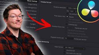 Confused by Resolutions & Frame Rates?! WATCH THIS! Davinci Resolve 18 Beginners Tutorial