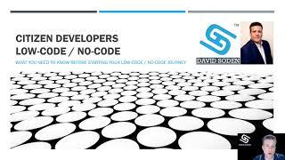 Intro - Citizen Developers of Low-Code / No-Code