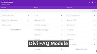 Page Builder Tools For FAQ Plugin - Divi, Block & Shortcode