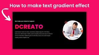 How To Make Text Gradient Effect In Elementor Pro | DCreato Academy