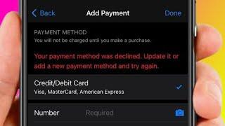 Your Payment Method Was Declined Update It or Provide A New Payment Method and Try Again