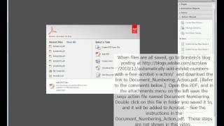 How to Automatically Add Trial or Deposition Exhibit Stickers to Multiple PDFs using Adobe Acrocat