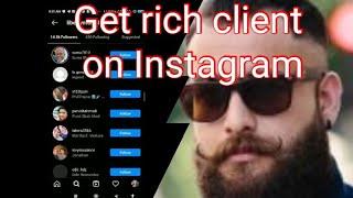 How to search for rich Clients on Instagram