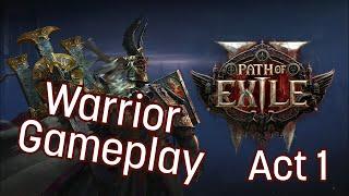 Path of Exile 2: Warrior Full Act1+ Gameplay (no commentary)
