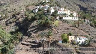 Aerial Stock Footage: Drone footage of Valle Gran Rey on La Gomera island