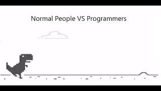 Dino Game | Normal People VS Programmers | Coding With NShettigar
