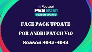 PES2021 || FACEPACK UPDATE V15 RELINKED CPK || COMPATIBLE FOR ANDRI PATCH