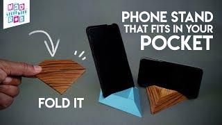 A carry in your POCKET Phone stand | Origami | In HINDI