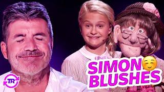 Darci Lynne's Naughty Old-lady Puppet 'Edna' Makes Simon Cowell BLUSH!!