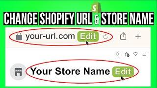 Change Your Shopify Store Name & URL 2023 Fast