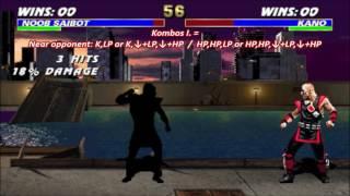 UMK3 Arcade - Noob Saibot Character Kombos