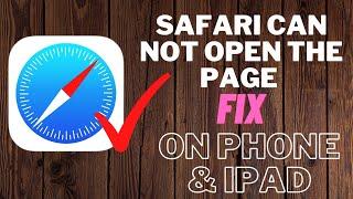 Fix Safari Cannot Open The Page On iPhone & iPad ! How To Fix Safari Cannot Load The Page ! New 2021