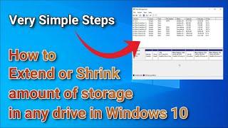 How to Extend C Drive in Windows 10 without software || How to make a New Drive in Windows 10