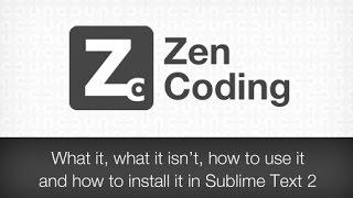 Zen Coding (A little Hack with Sublime Text)